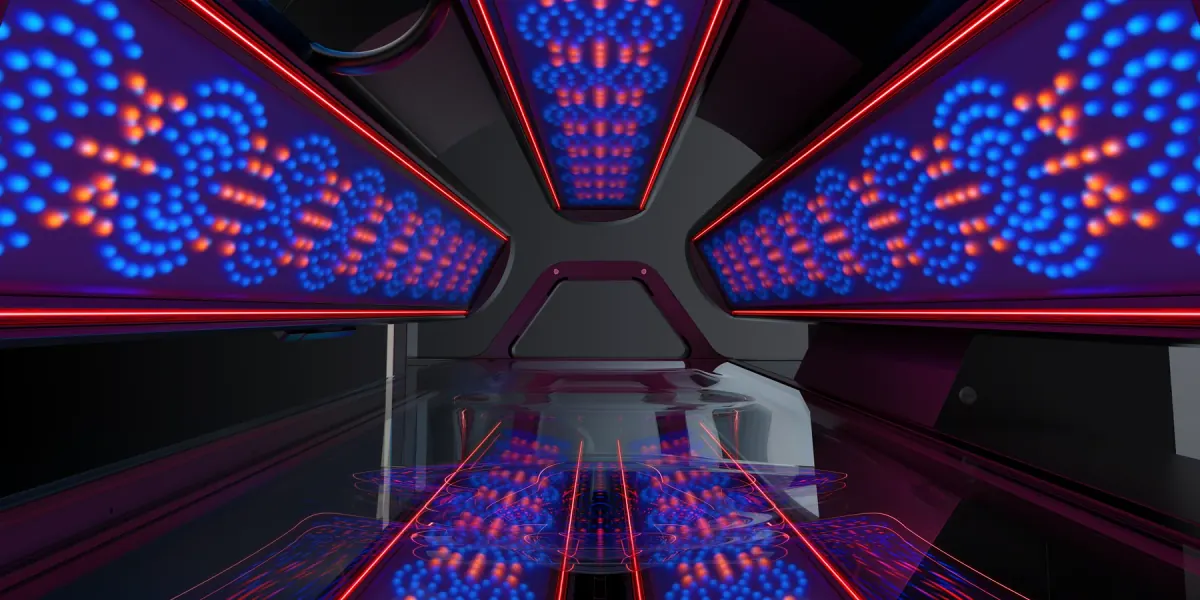 SunFinity LED-Technologie im Besonnungstunnel der K11 Air Select